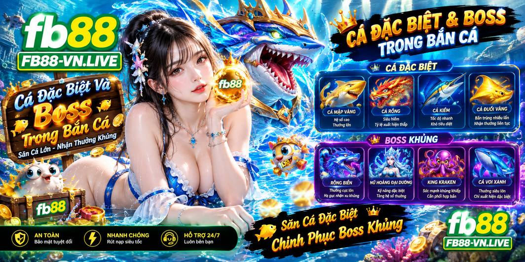 Cá Đặc Biệt Và Boss Trong Bắn Cá