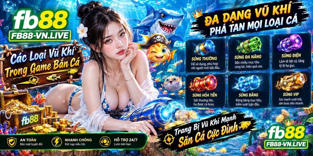 Các Loại Vũ Khí Trong Game Bắn Cá