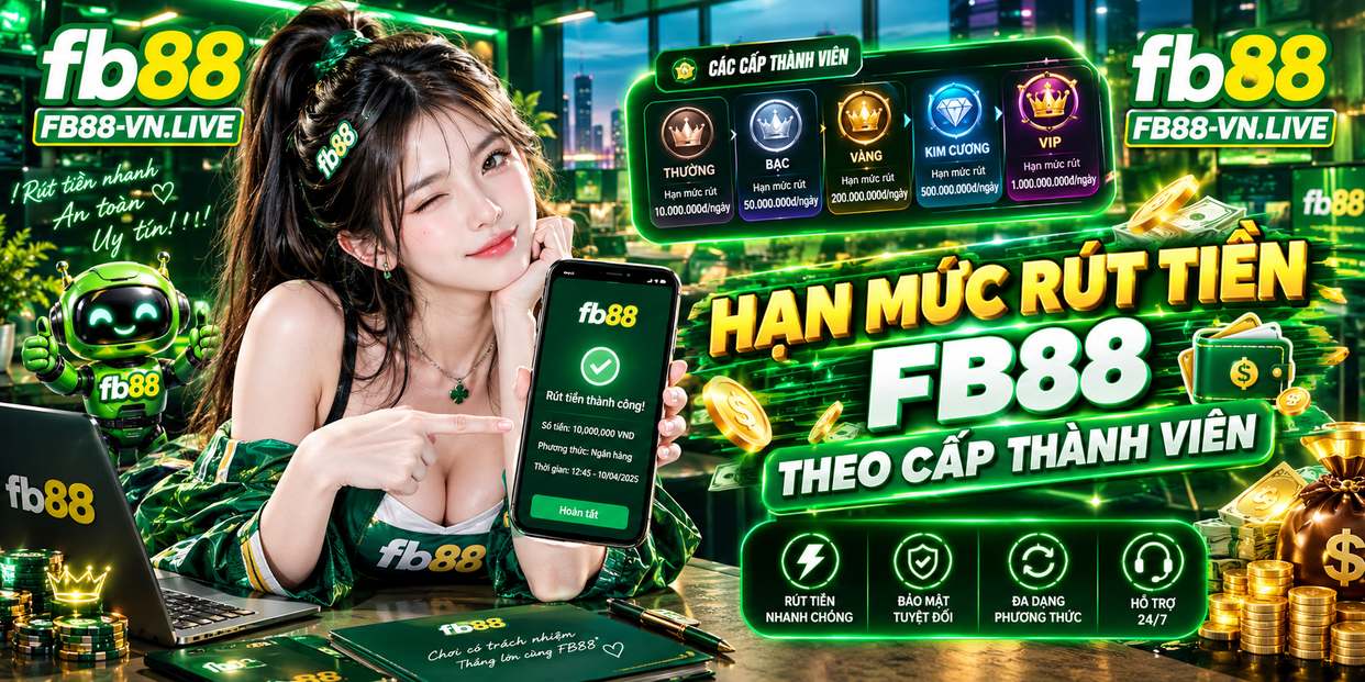 Hạn Mức Rút Tiền FB88 Theo Cấp Thành Viên