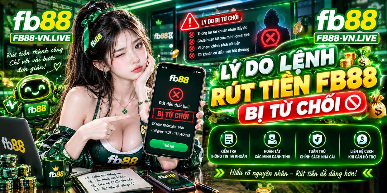 Lý Do Lệnh Rút Tiền FB88 Bị Từ Chối