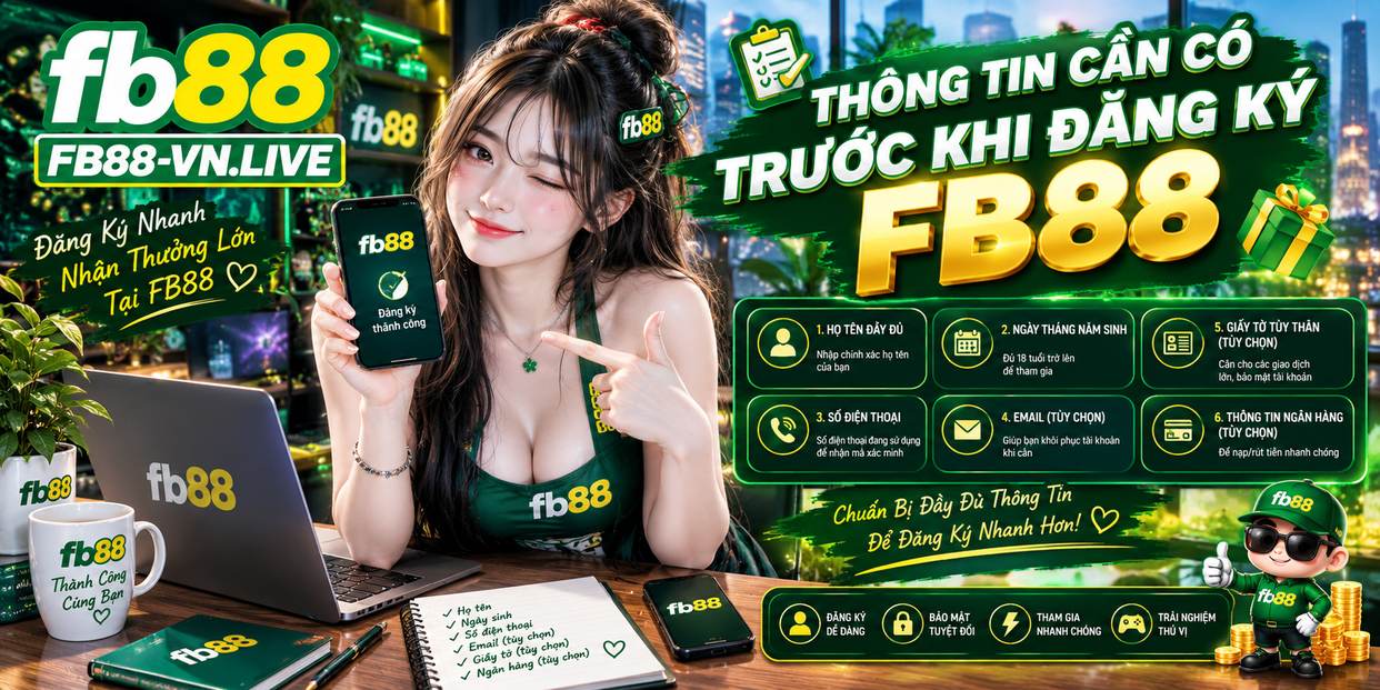 Thông Tin Cần Có Trước Khi Đăng Ký FB88