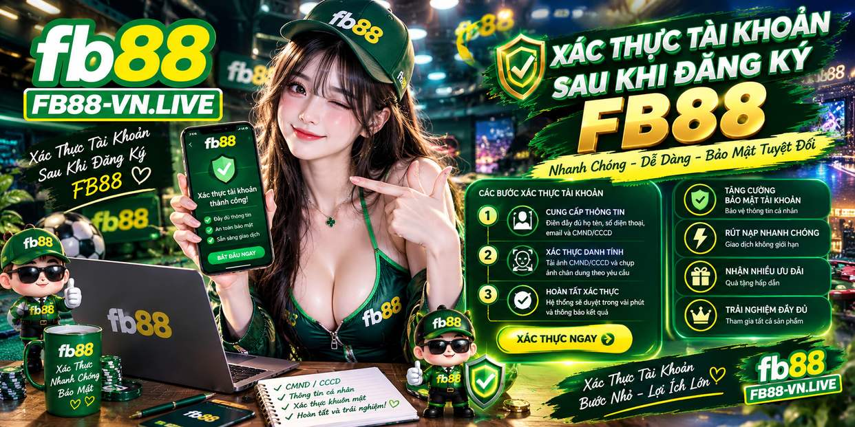 Xác Thực Tài Khoản Sau Khi Đăng Ký FB88